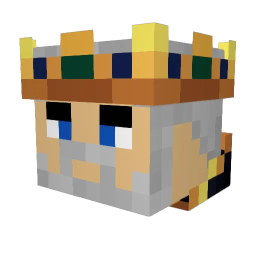 BearOutlaw Minecraft avatar head, 3D render