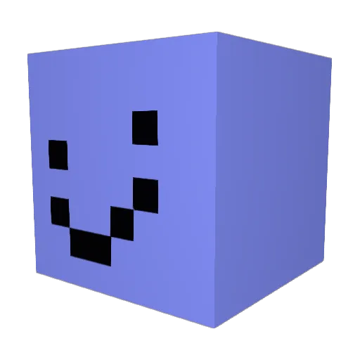 BearRelated Minecraft avatar head, 3D render