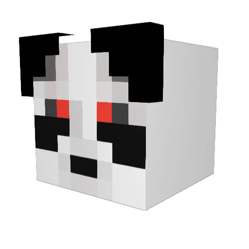 BearTheNinja Minecraft avatar head, 3D render