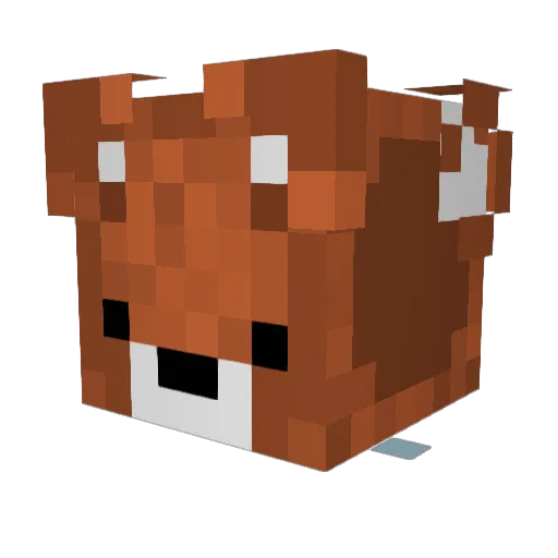 Bear_17 Minecraft avatar head, 3D render