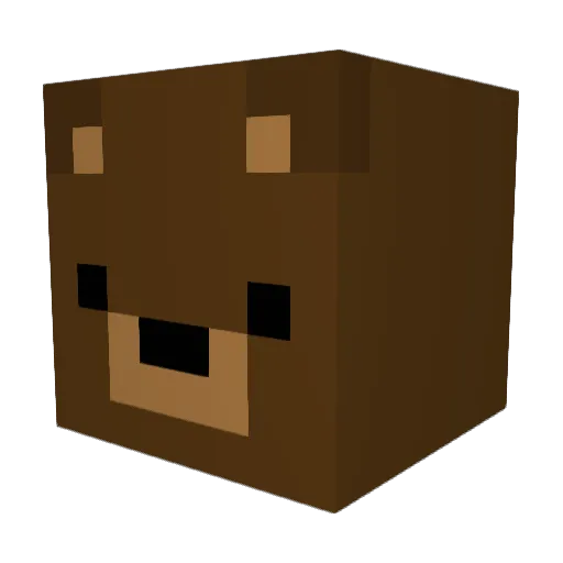 Bear_Man722 Minecraft avatar head, 3D render