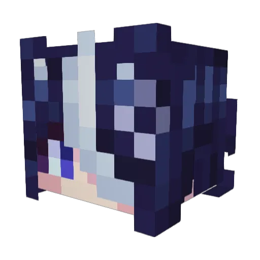 Bear_NPC Minecraft avatar head, 3D render