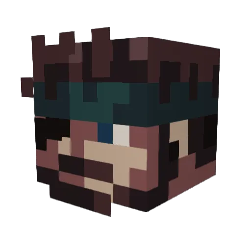 Bear__b Minecraft avatar head, 3D render
