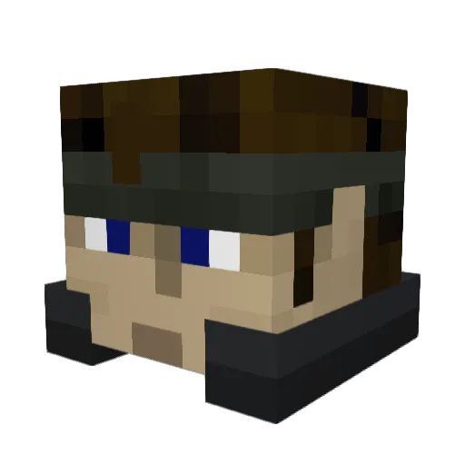 BearaMedic Minecraft avatar head, 3D render