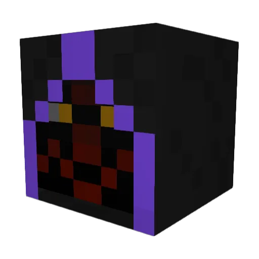 Bearacude Minecraft avatar head, 3D render