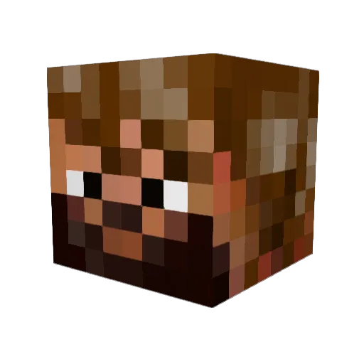 BeardManGreg Minecraft avatar head, 3D render