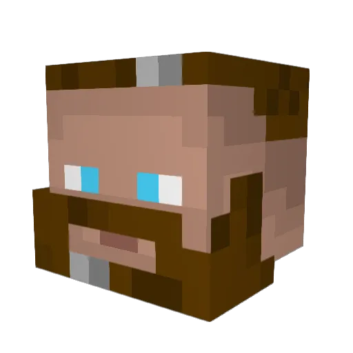 BeardalfTheGray Minecraft avatar head, 3D render