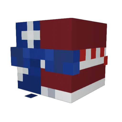 BeardedMayhem Minecraft avatar head, 3D render