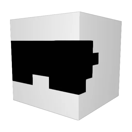 BeardedStig Minecraft avatar head, 3D render