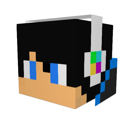 BeardyMcD Minecraft avatar head, 3D render
