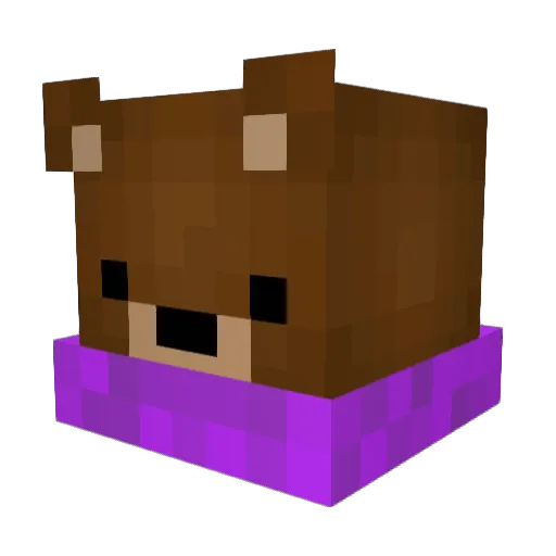 BearishSun Minecraft avatar head, 3D render
