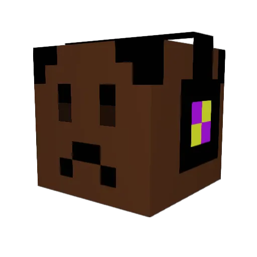 Beark Minecraft avatar head, 3D render