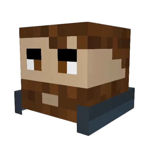 Bearman_448 Minecraft avatar head, 3D render