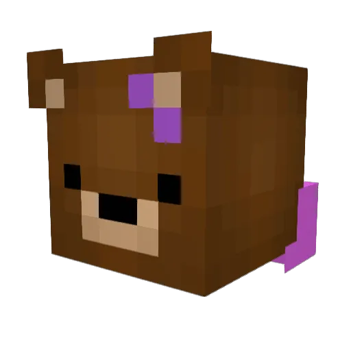 Bearstack21 Minecraft avatar head, 3D render