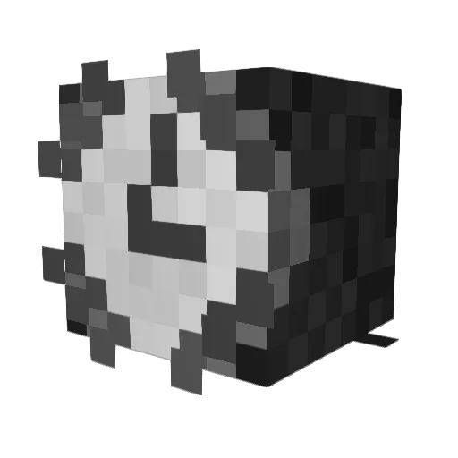 BearyBen Minecraft avatar head, 3D render