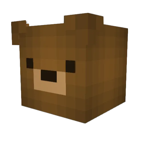 BearyGood_ Minecraft avatar head, 3D render