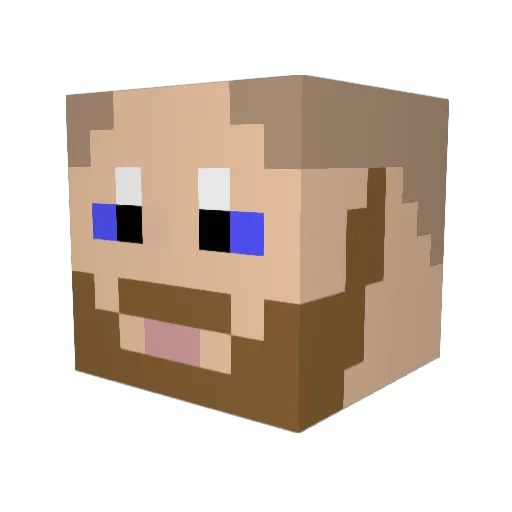 Beaser_Hendrix Minecraft avatar head, 3D render