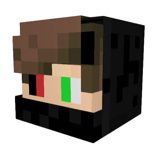 Beast0902 Minecraft avatar head, 3D render