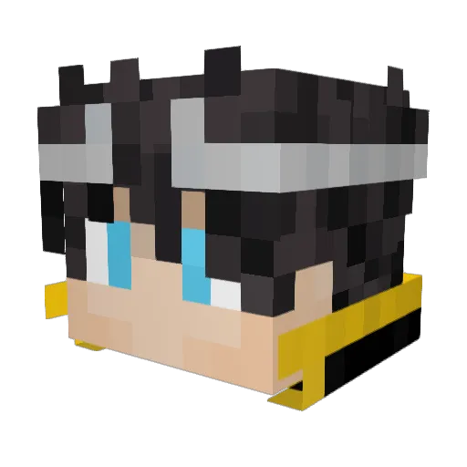 Beast1y_ Minecraft avatar head, 3D render