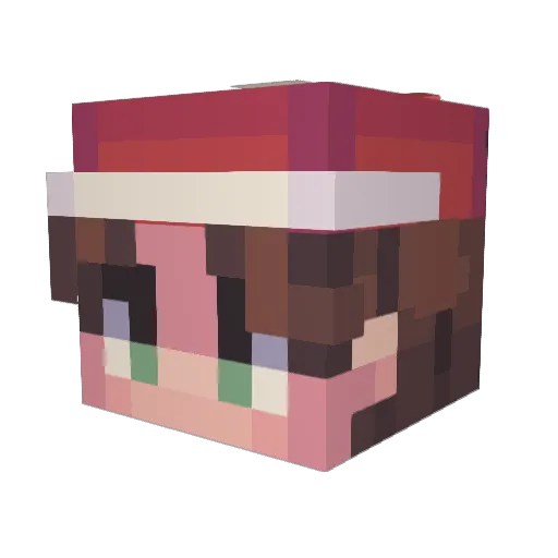 Beast2xx Minecraft avatar head, 3D render