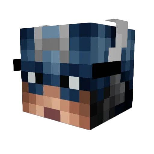 Beast4388 Minecraft avatar head, 3D render