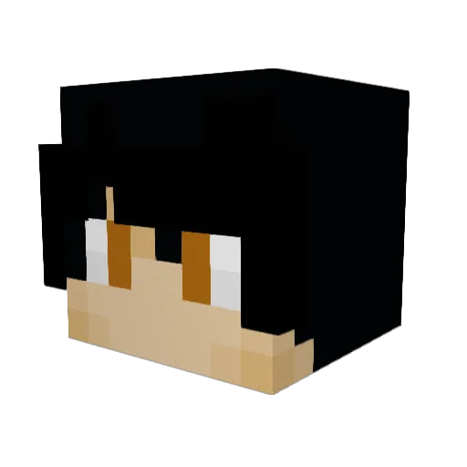 BeastBotFr Minecraft avatar head, 3D render