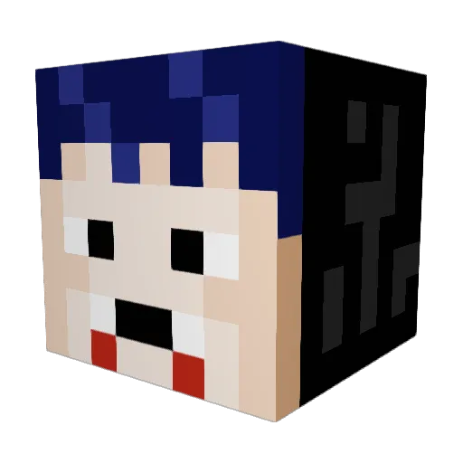 BeastCST Minecraft avatar head, 3D render