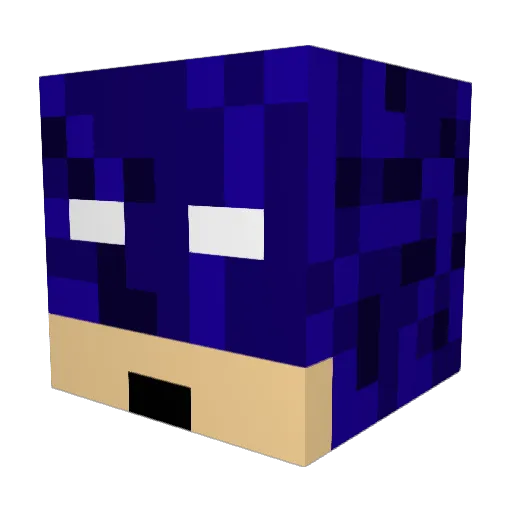 BeastFeast32 Minecraft avatar head, 3D render