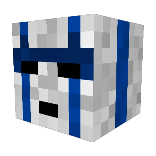 BeastGD Minecraft avatar head, 3D render
