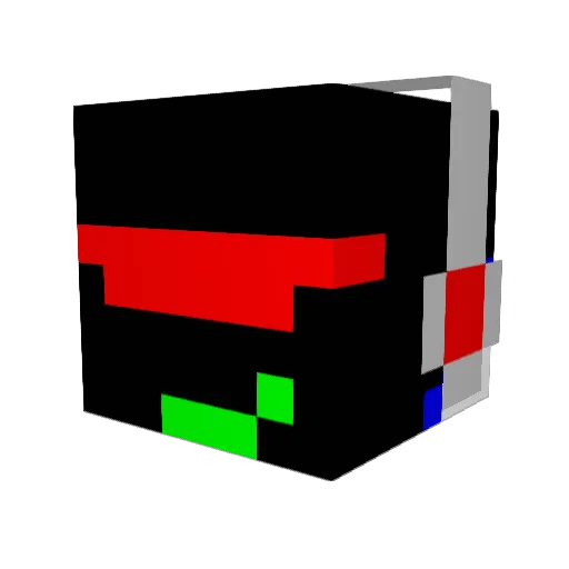 BeastModeBiddy Minecraft avatar head, 3D render
