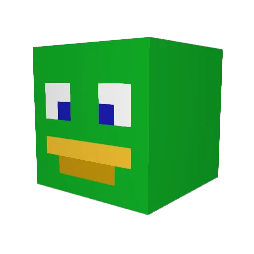 BeastModeDrew21 Minecraft avatar head, 3D render
