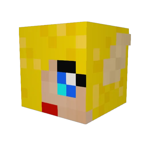 BeastModeTorres Minecraft avatar head, 3D render