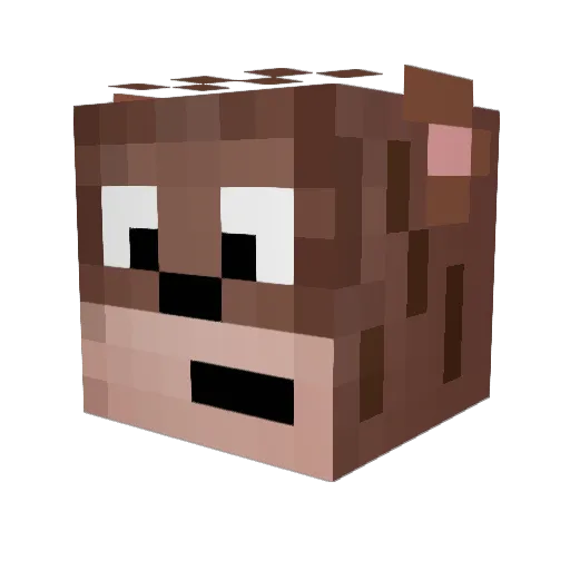 BeastModeTy Minecraft avatar head, 3D render