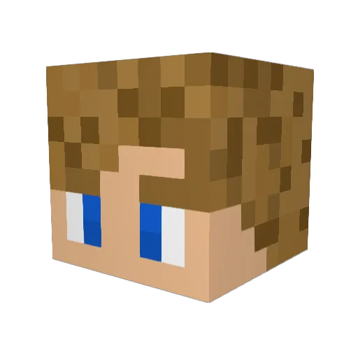 BeastRyder2 Minecraft avatar head, 3D render