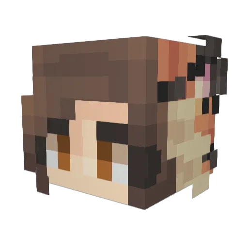 BeastWithin70 Minecraft avatar head, 3D render