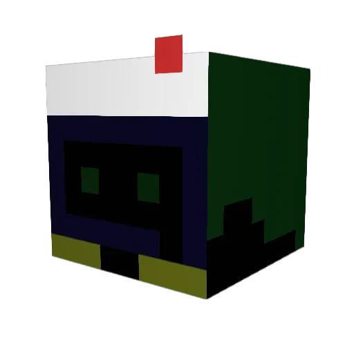 Beast_Boy2610 Minecraft avatar head, 3D render