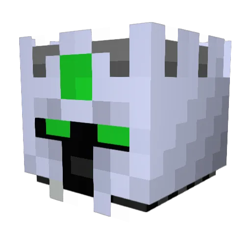 Beastats Minecraft avatar head, 3D render