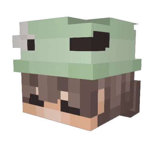 Beastdontmess123 Minecraft avatar head, 3D render
