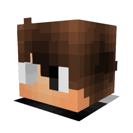 Beastgaming99 Minecraft avatar head, 3D render