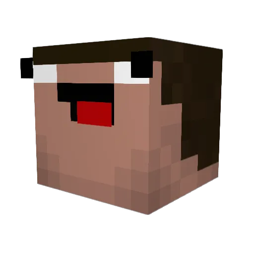 Beastieboy2006 Minecraft avatar head, 3D render