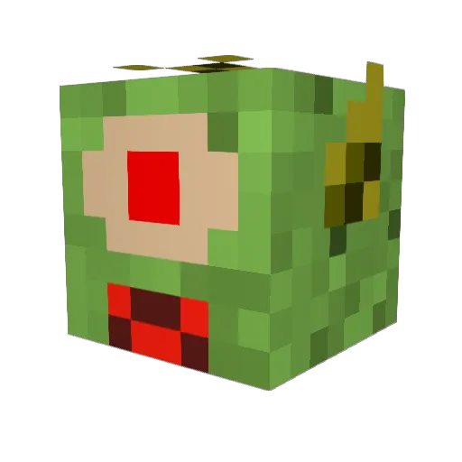 Beastly123122 Minecraft avatar head, 3D render