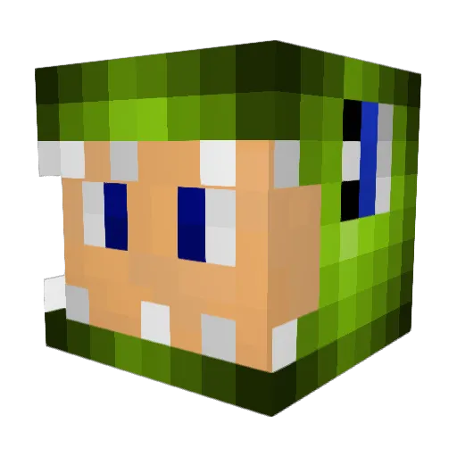BeastlyBadAss12 Minecraft avatar head, 3D render
