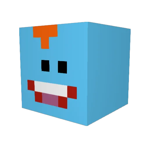 BeastlyPizza484 Minecraft avatar head, 3D render