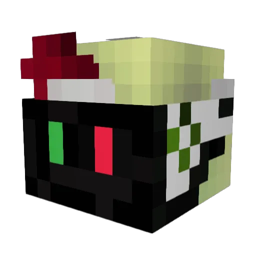 BeastlySmile Minecraft avatar head, 3D render