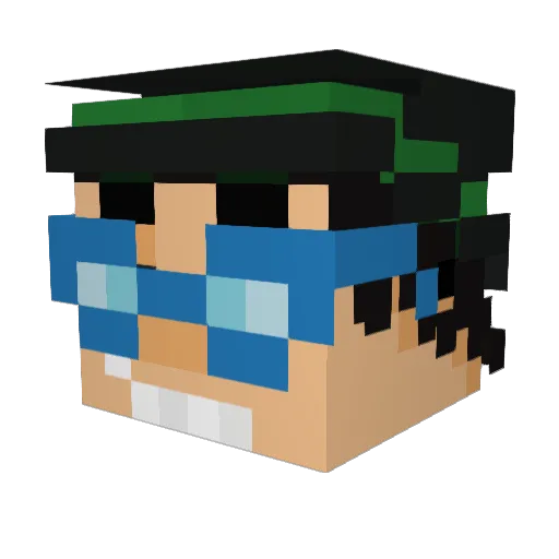 Beastman0419 Minecraft avatar head, 3D render