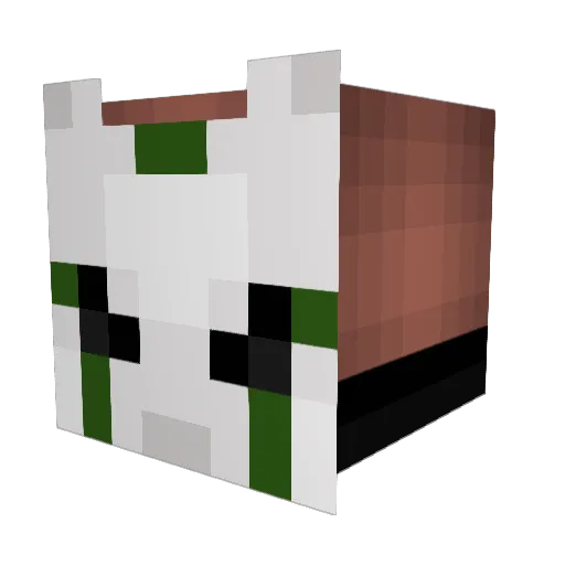 BeastmenKamina Minecraft avatar head, 3D render