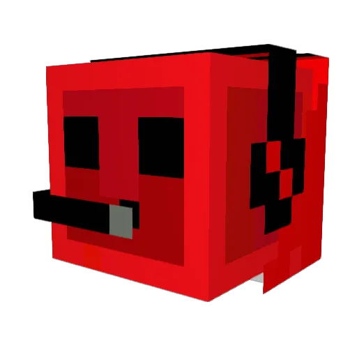 Beastmode111 Minecraft avatar head, 3D render