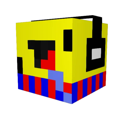 Beastmode505 Minecraft avatar head, 3D render