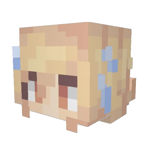 Beastrix05 Minecraft avatar head, 3D render