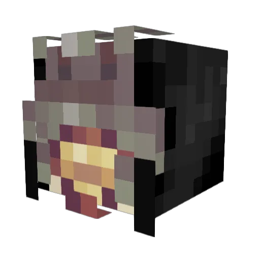 Beastu2001 Minecraft avatar head, 3D render